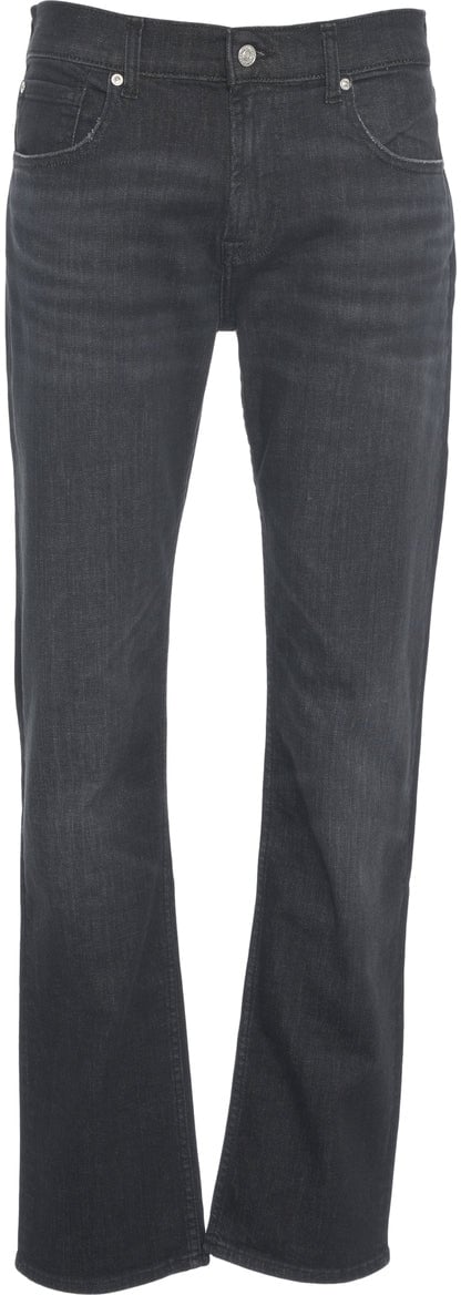 7 For All Mankind Men's Straight lut jeans Zwart