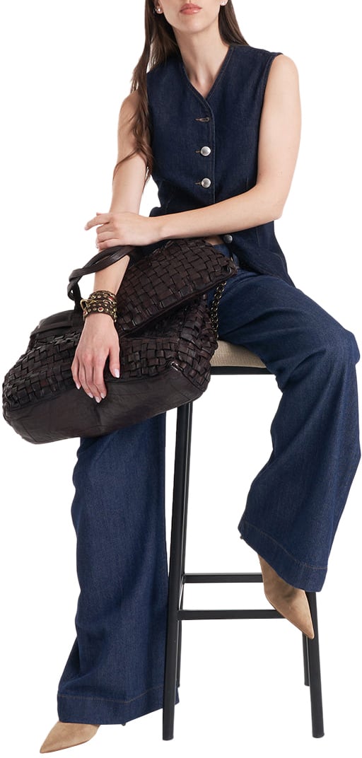 7 For All Mankind Denim vest 'Lady Vest' Blauw