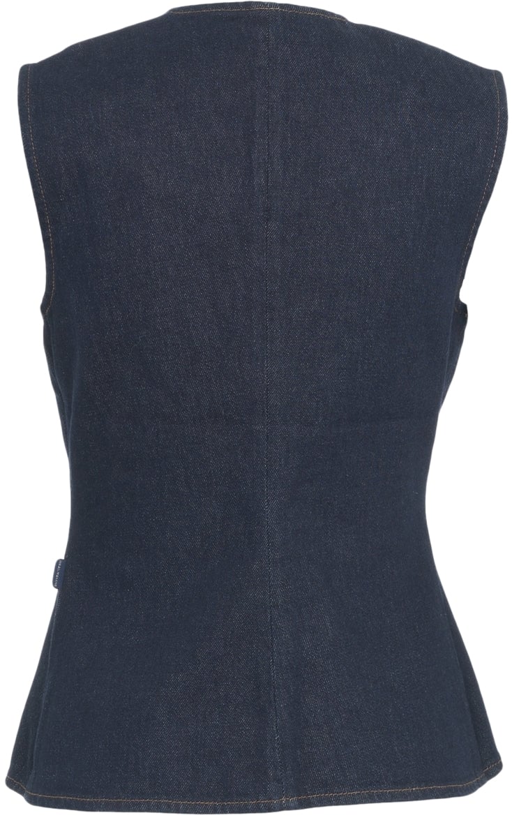 7 For All Mankind Denim vest 'Lady Vest' Blauw