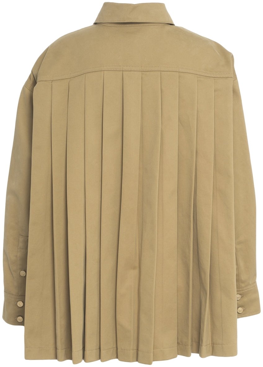 7 For All Mankind Overshirt with pleats Beige