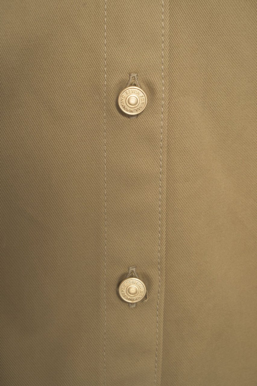 7 For All Mankind Overshirt with pleats Beige