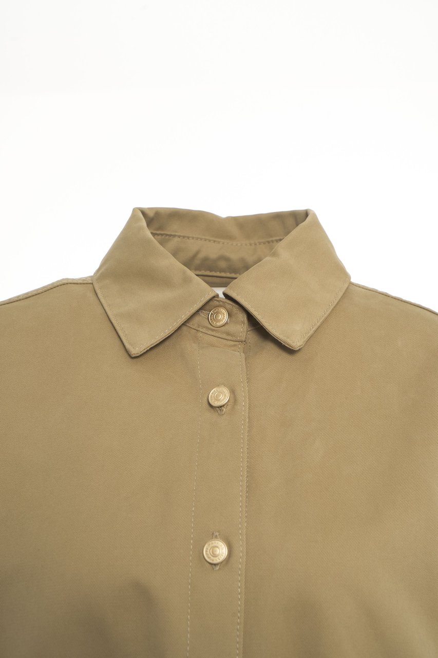 7 For All Mankind Overshirt with pleats Beige