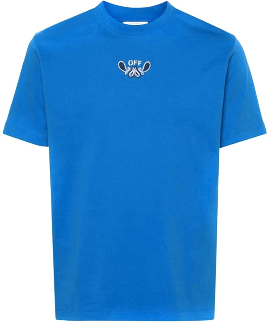 OFF-WHITE T-shirt Blue Blauw