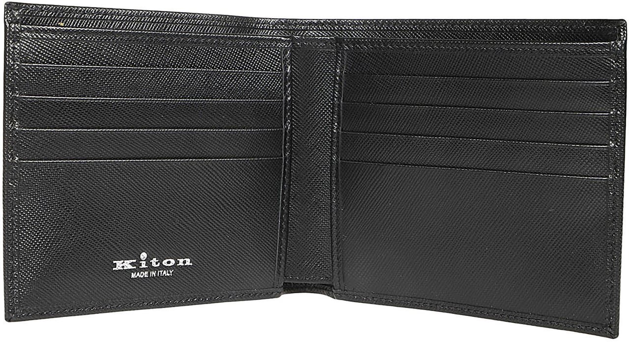 Kiton A015 Wallet Black Zwart