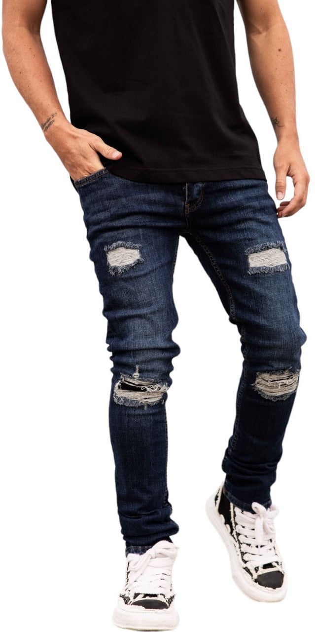 Richesse Heren Jeans Blauw