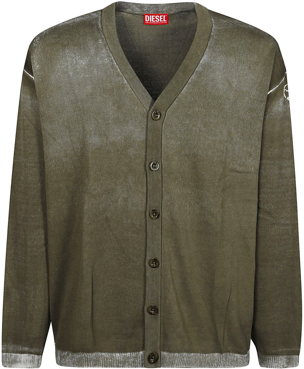 Diesel K-larence Cardigan Green Groen