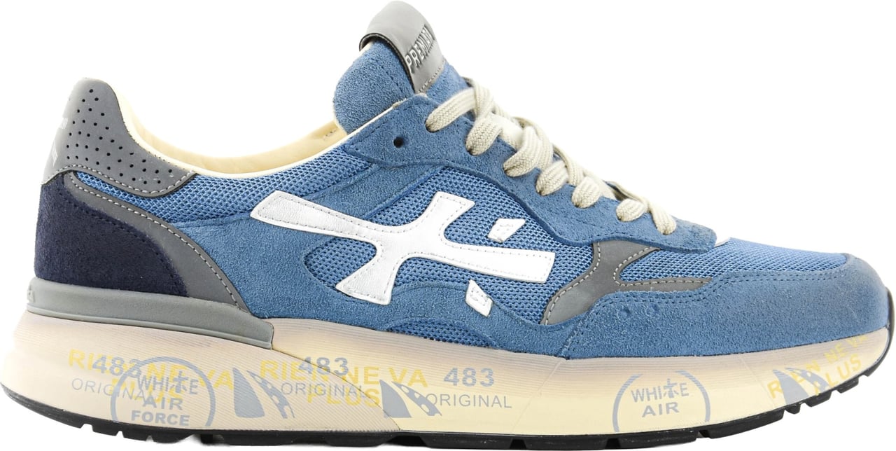 Premiata Micko Sneaker Blue Blauw