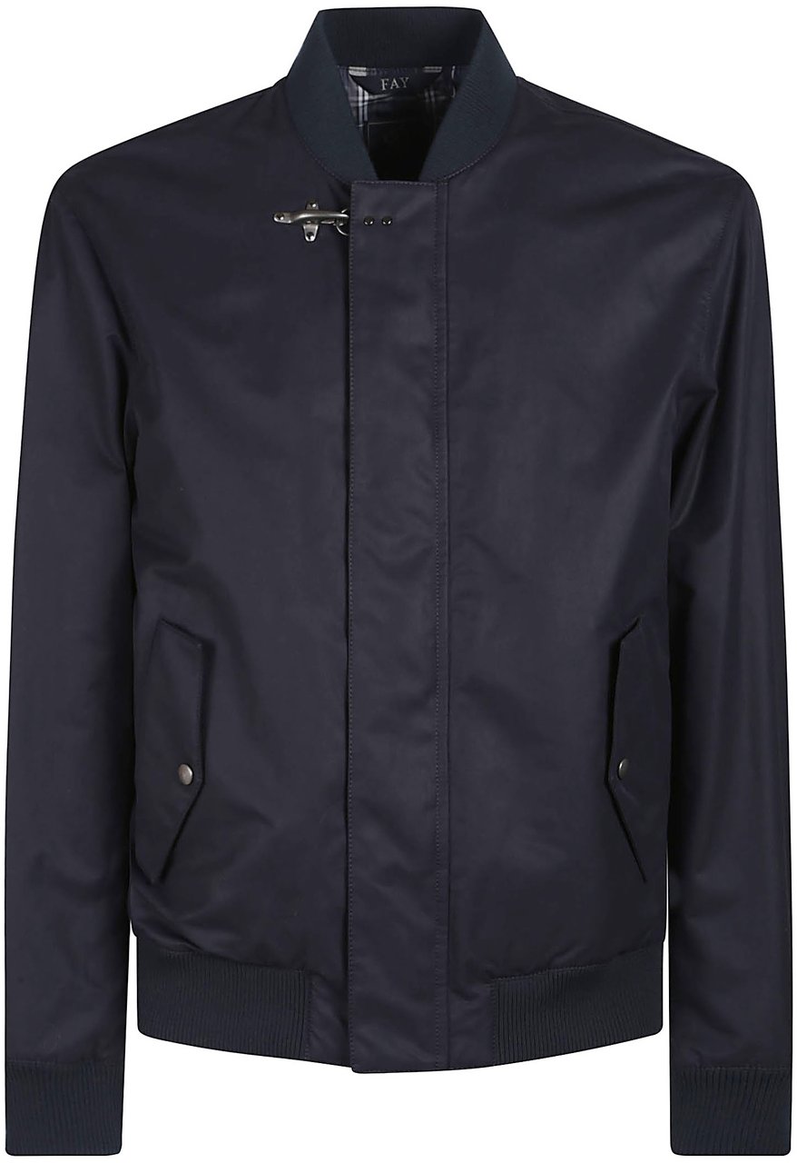 Fay Bomber Jacket Blue Blauw