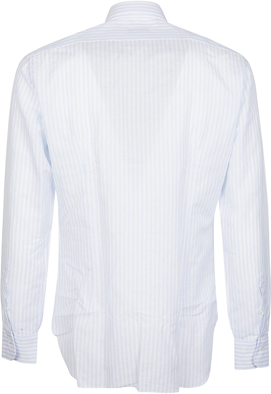 Barba Napoli Neck Shirt White Wit