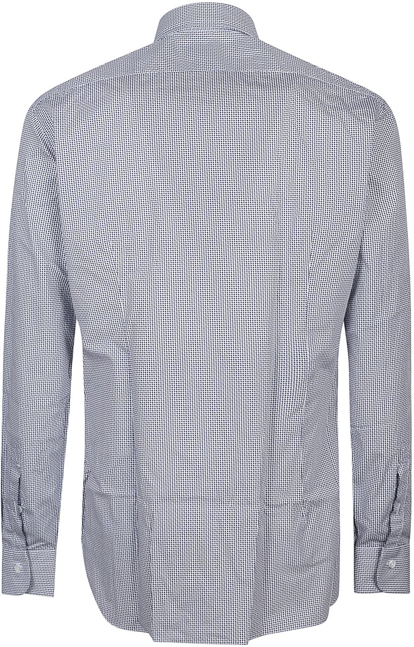 Barba Napoli Long Sleeve Neck Shirt White Wit