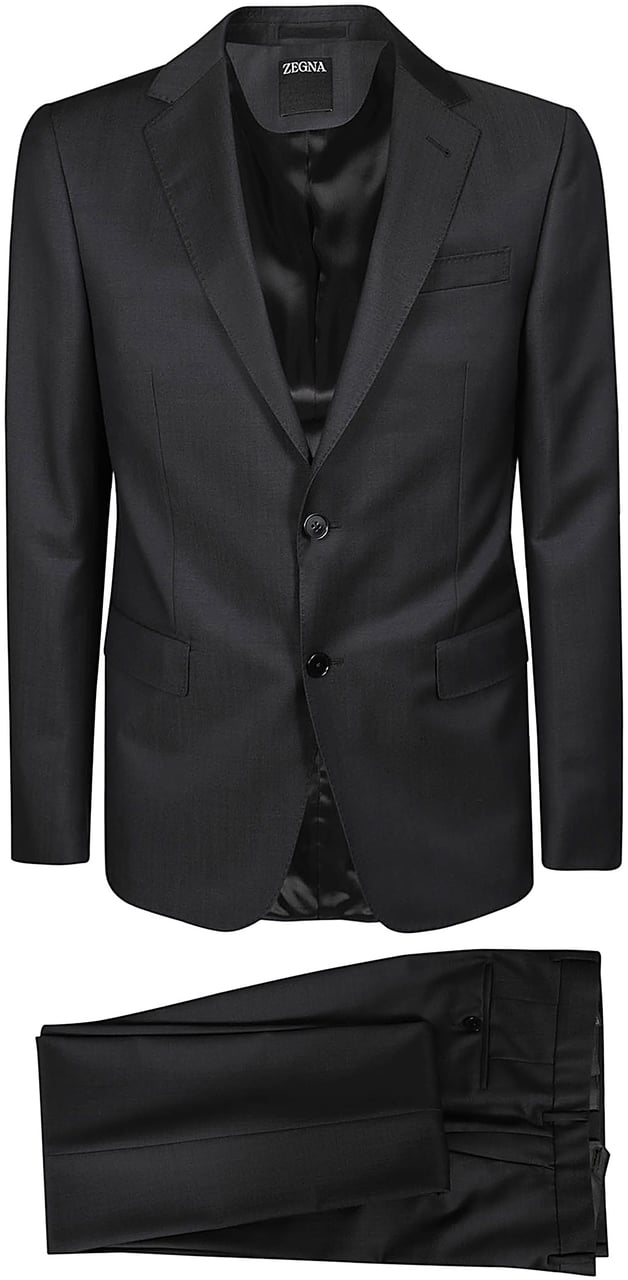 Zegna Luxury Tailoring Suit Grey Grijs