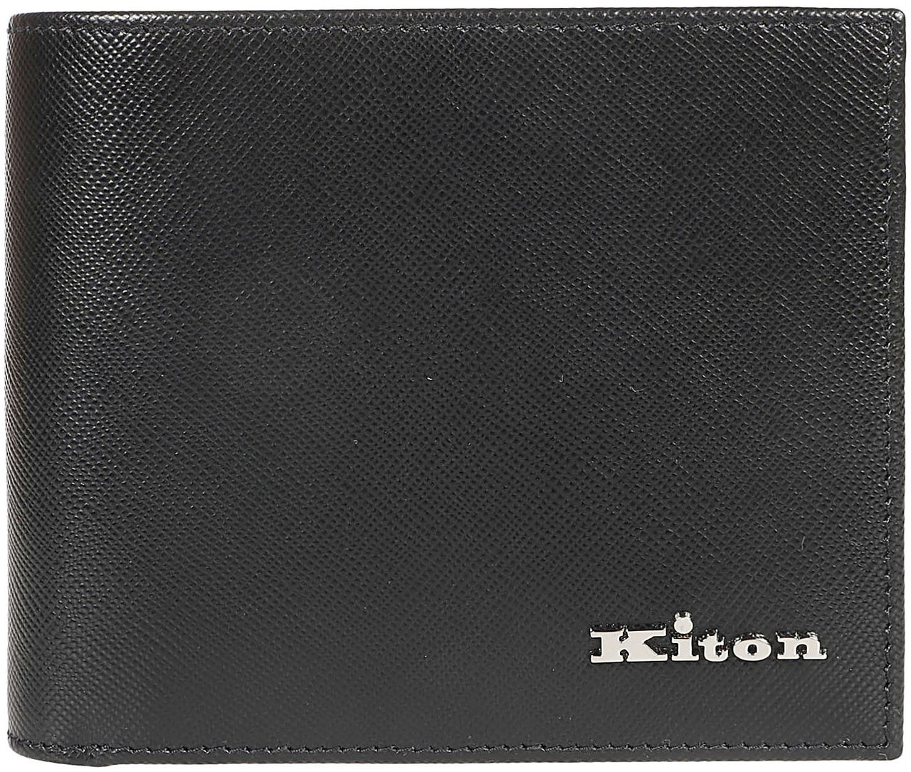 Kiton A015 Wallet Black Zwart