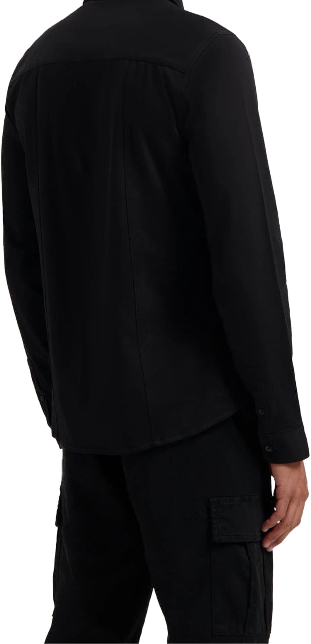 Pure Path Pure Path Pique Shirt Black Zwart
