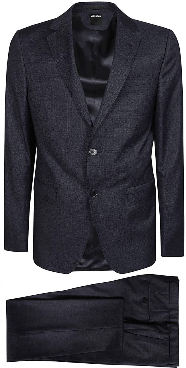 Zegna Luxury Tailoring Suit Blue Blauw