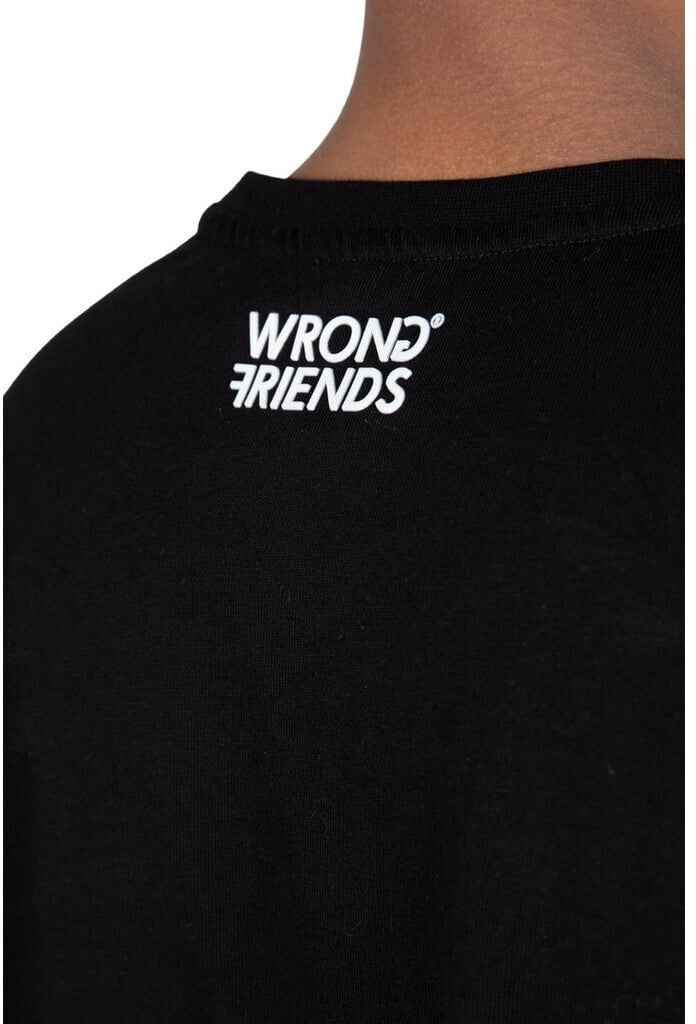 Wrong Friends AMSTERDAM T-SHIRT - BLACK Zwart