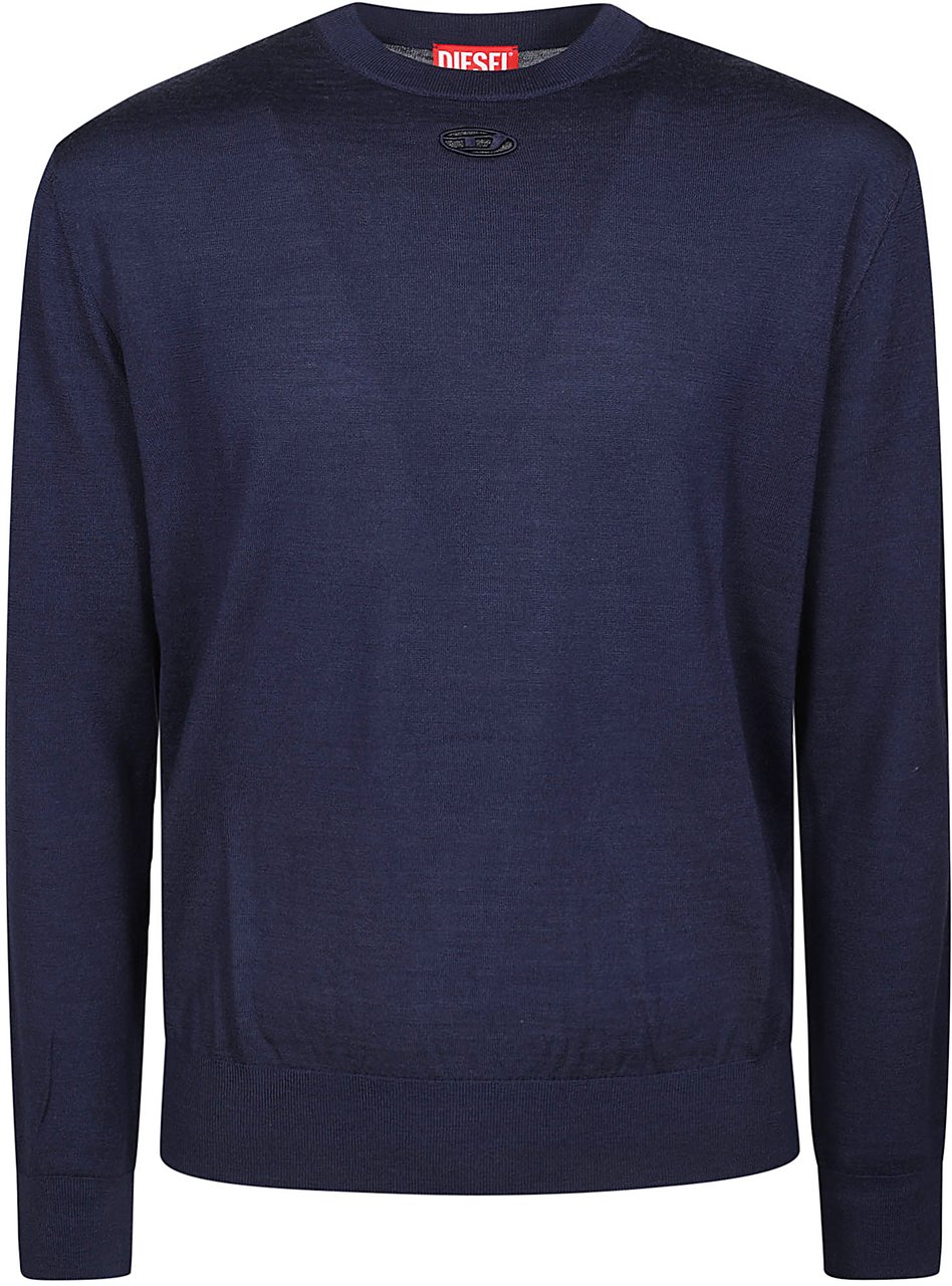 Diesel K-garth Sweater Blue Blauw