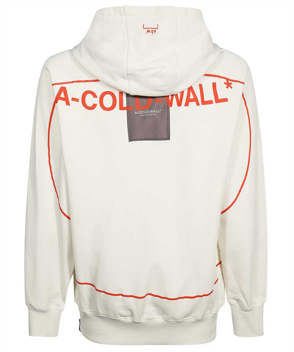 A-cold-wall Full zip cotton hoodie Neutraal