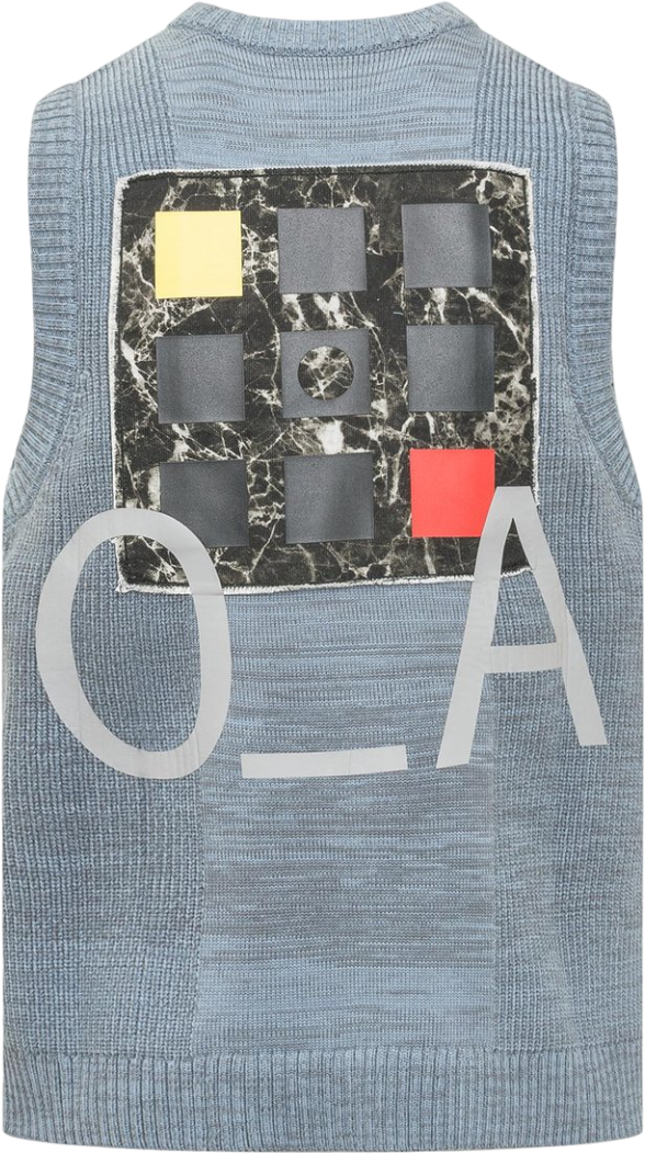 A-cold-wall Gilet cubista Blauw