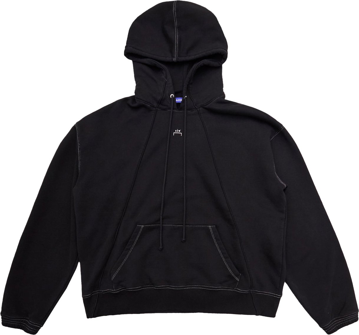 A-cold-wall Felpa Con Cappuccio Millbanck Nera Zwart