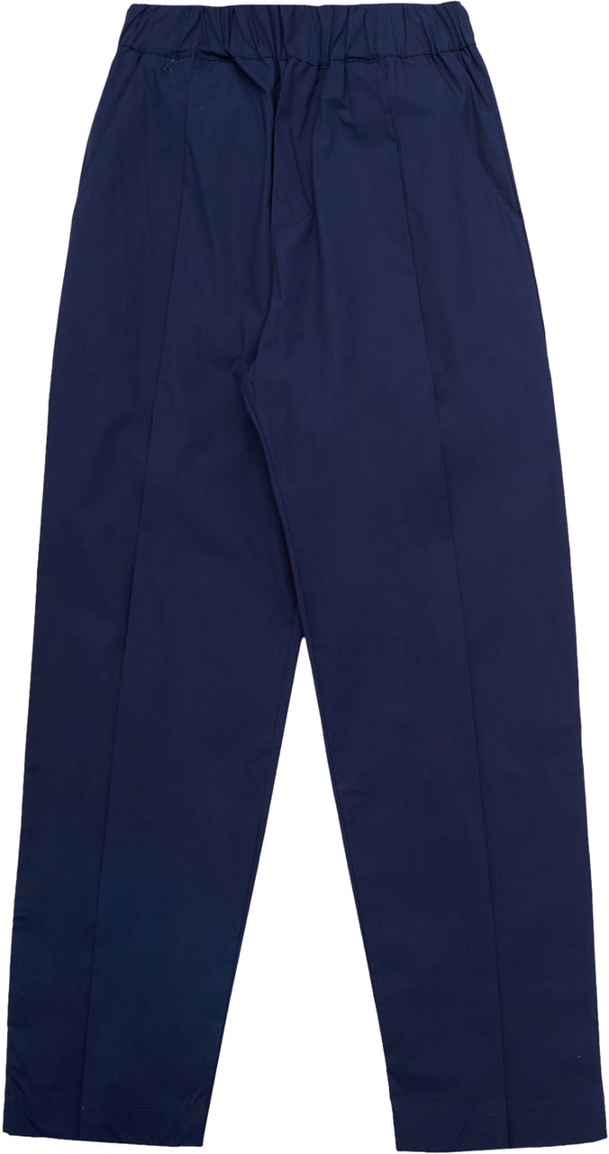 A Paper Kid Pantalone Popeline Blu Blauw