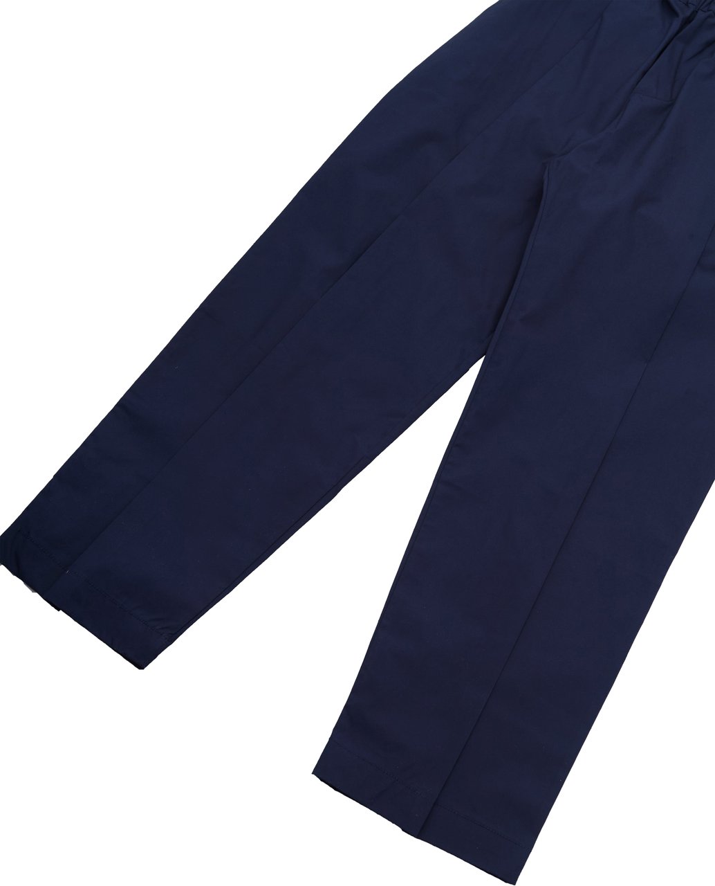 A Paper Kid Pantalone Popeline Dark Blu Blauw