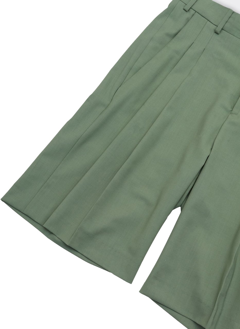 A Paper Kid Shorts Verde Salvia Groen