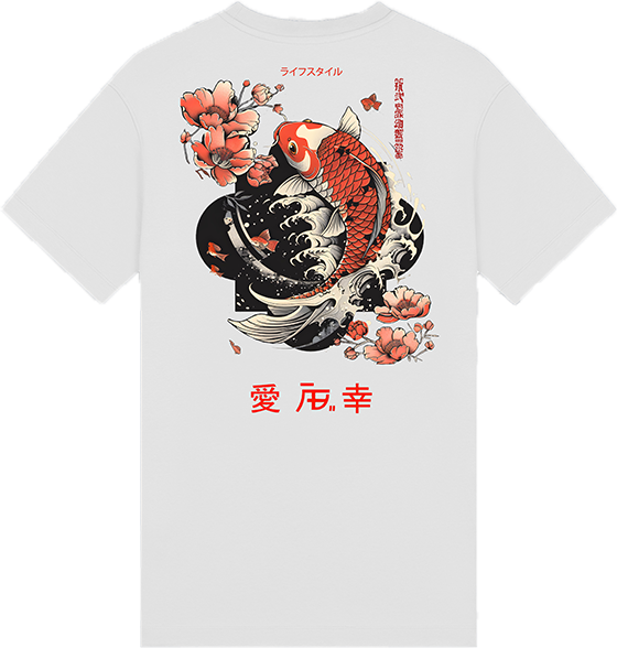 AB Lifestyle AB Lifestyle Ink Tee Koi Wit