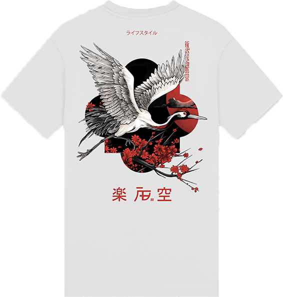 AB Lifestyle AB Lifestyle Ink Tee Crane Wit