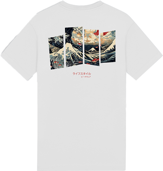 AB Lifestyle AB Lifestyle Ink Tee Ocean Wit