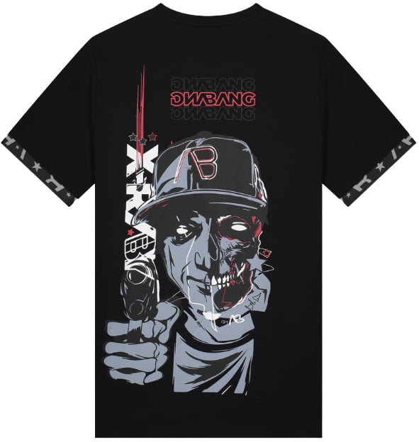 AB Lifestyle AB Lifestyle X-Ray Tee Zwart