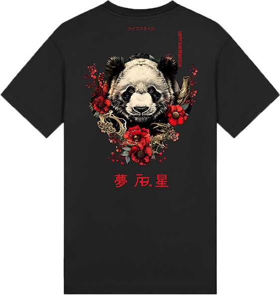 AB Lifestyle AB Lifestyle Ink Tee Panda Zwart