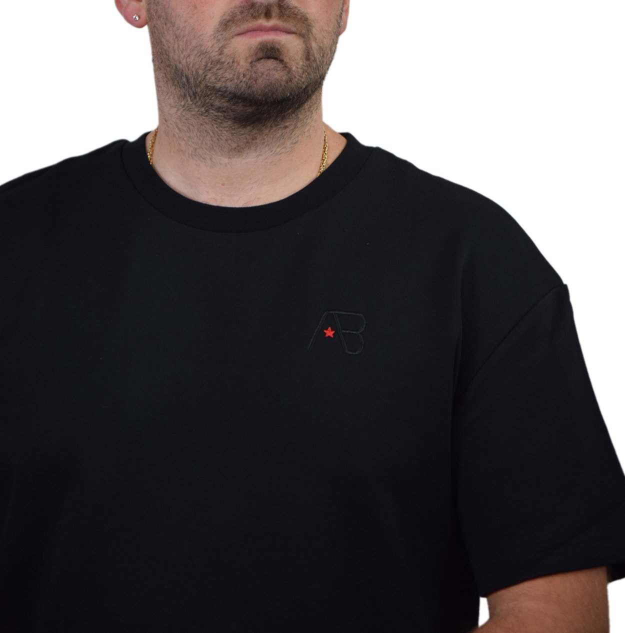 AB Lifestyle AB Lifestyle Regular Fit Tee Zwart