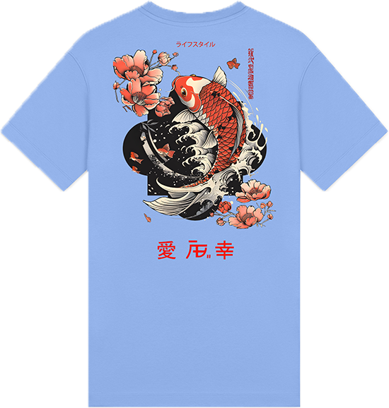 AB Lifestyle AB Lifestyle Ink Tee Koi Blauw