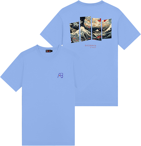 AB Lifestyle AB Lifestyle Ink Tee Ocean Blauw