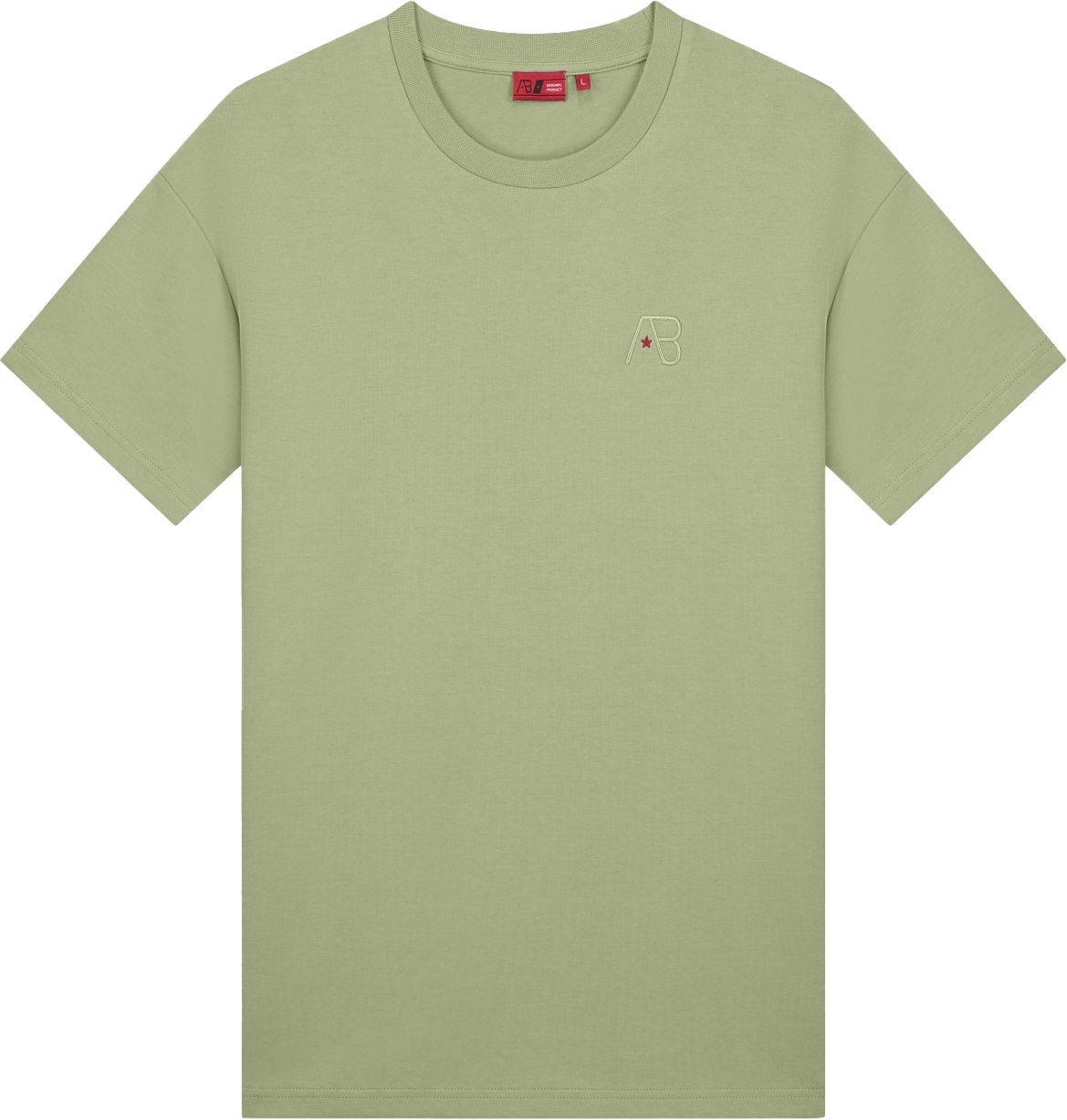 AB Lifestyle AB Lifestyle Regular Fit Tee Groen