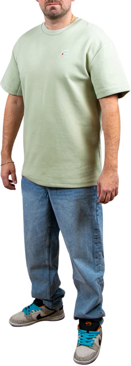 AB Lifestyle AB Lifestyle Regular Fit Tee Groen