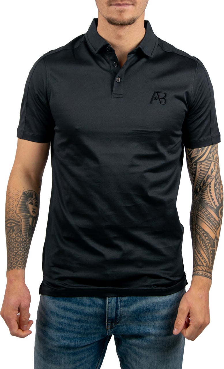 AB Lifestyle AB Lifestyle Premium Interlock Polo Zwart