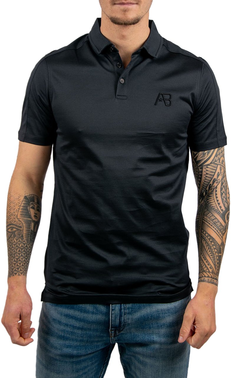 AB Lifestyle AB Lifestyle Premium Interlock Polo Zwart