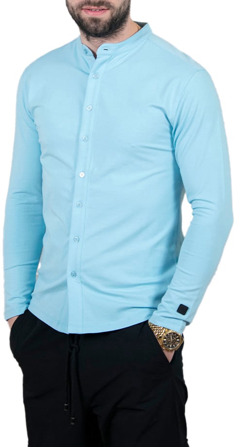 AB Lifestyle AB Lifestyle Button Up Slim Fit Blauw