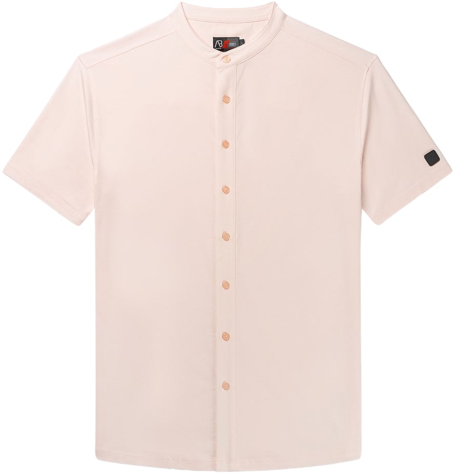 AB Lifestyle AB Lifestyle Button Up Short-Sleeve Slim Fit Roze