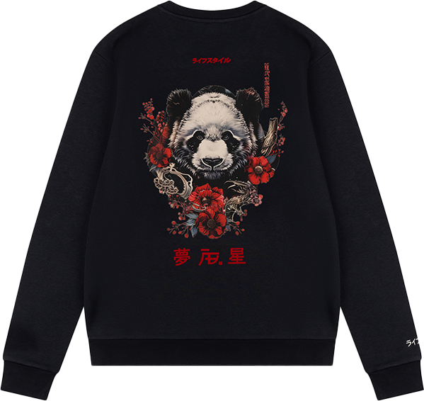 AB Lifestyle AB Lifestyle Ink Sweater Panda Zwart