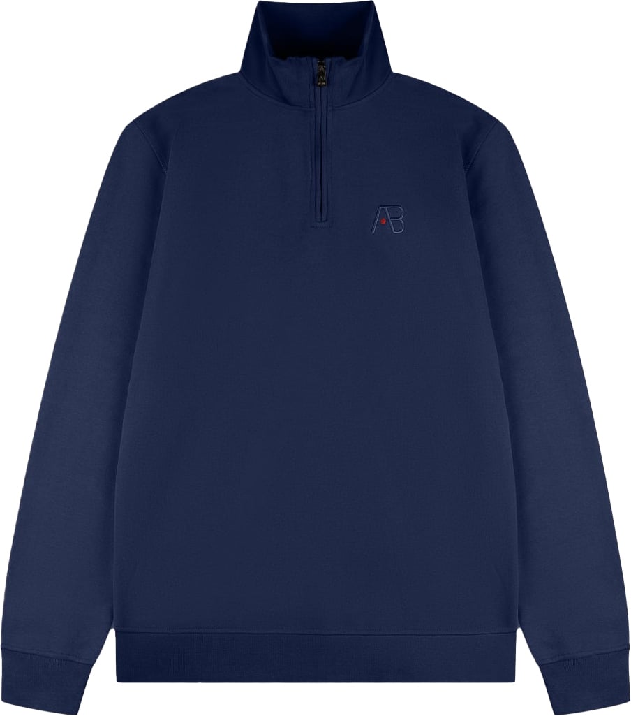 AB Lifestyle AB Lifestyle Diamond Half-Zip Sweater Blauw