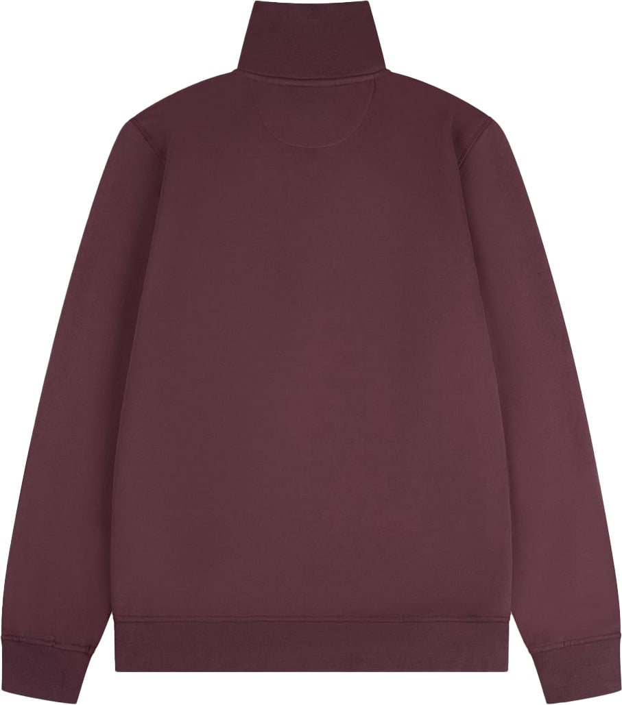 AB Lifestyle AB Lifestyle Diamond Half-Zip Sweater Rood