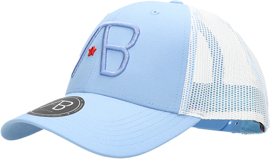 AB Lifestyle AB Lifestyle Retro Trucker Cap Blauw