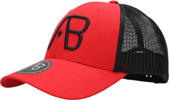 AB Lifestyle AB Lifestyle 2Tone Retro Trucker Cap Rood