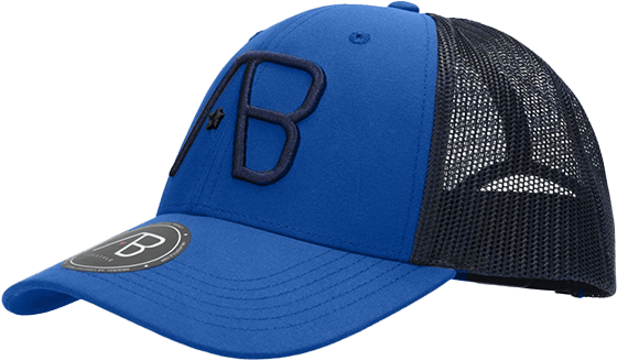 AB Lifestyle AB Lifestyle 2Tone retro Trucker Cap Blauw