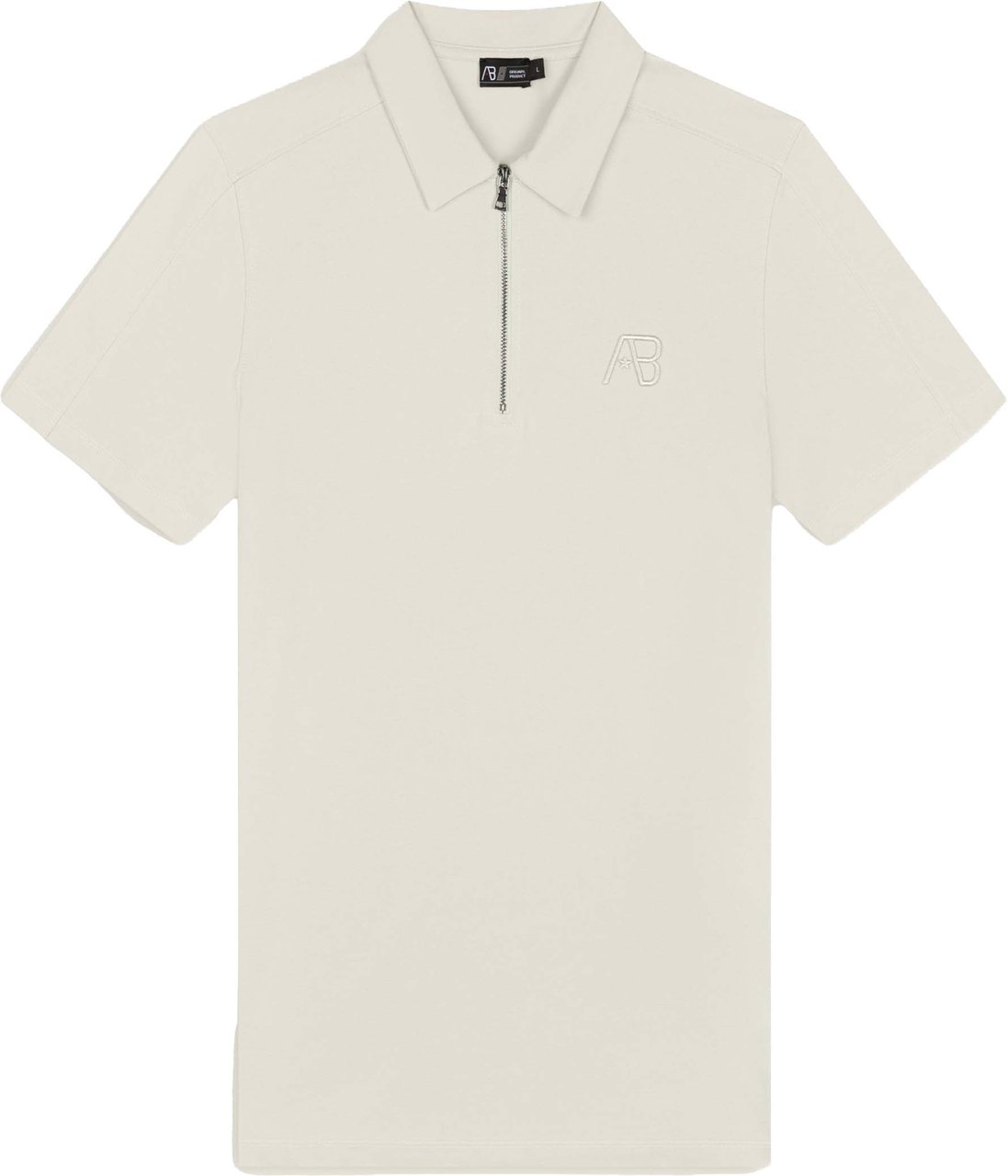 AB Lifestyle Prime Polo ab.ss25014 White Swan Wit