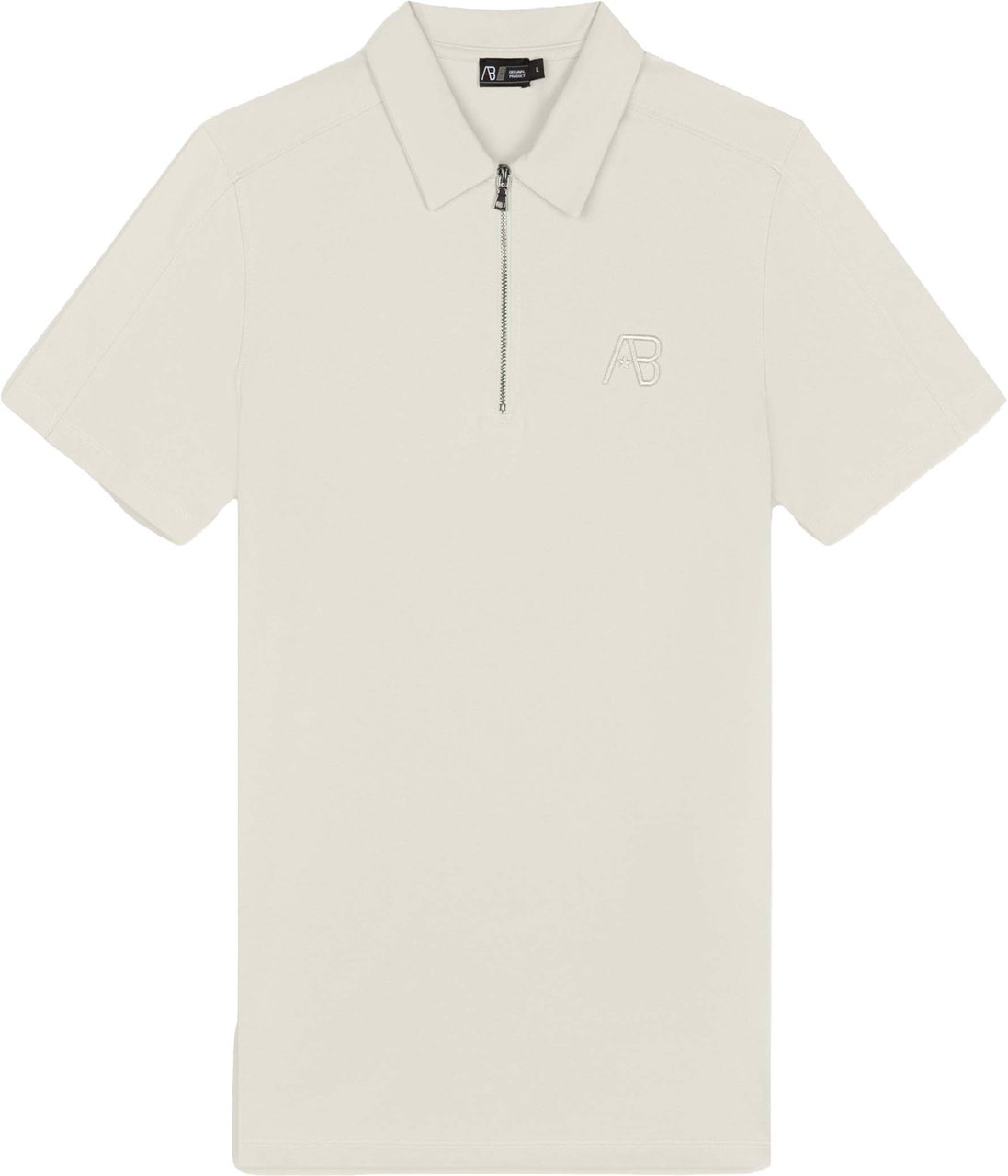 AB Lifestyle Prime Polo ab.ss25014 White Swan Wit