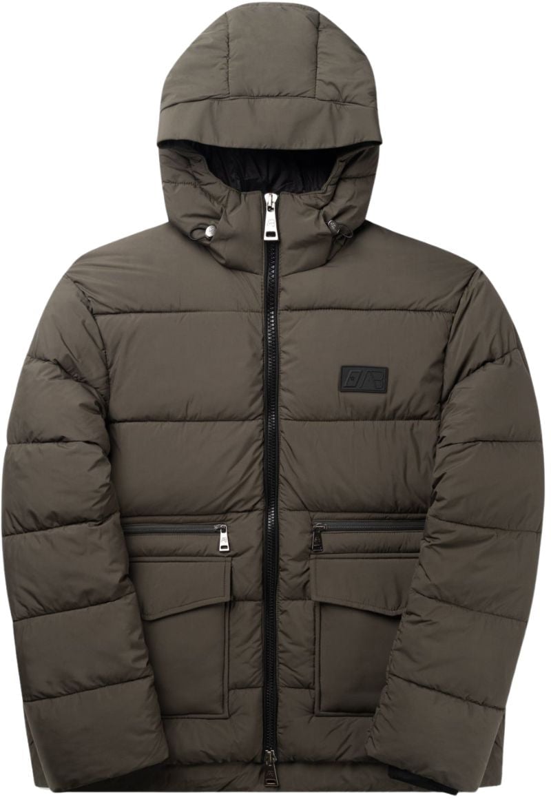 AB Lifestyle Heavy Puffer Met Zak Groen