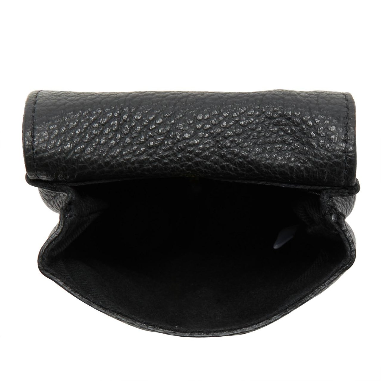 Abro Leer Telefoontasje Zwart